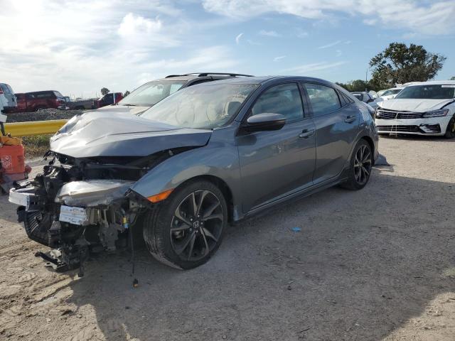 SHHFK7H99HU231782 - 2017 HONDA CIVIC SPORT TOURING GRAY photo 1