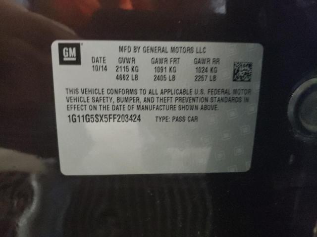 1G11G5SX5FF203424 - 2015 CHEVROLET MALIBU LTZ 棕色 照片 12