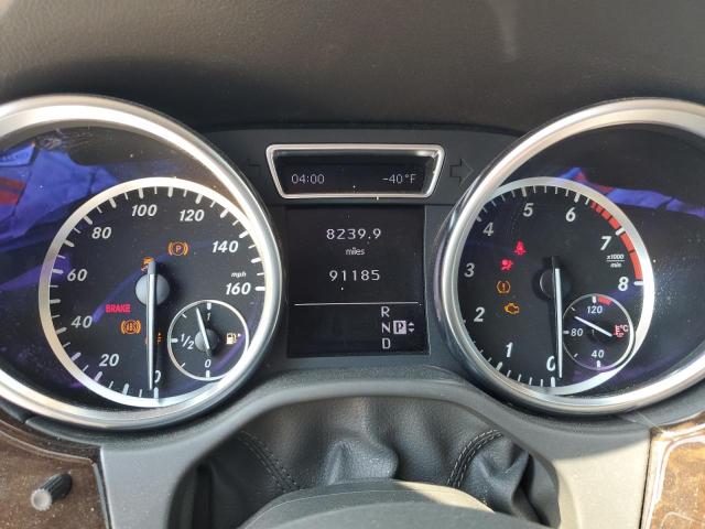 4JGDA5HB9CA039939 - 2012 MERCEDES-BENZ ML 350 4MATIC GRAY photo 9