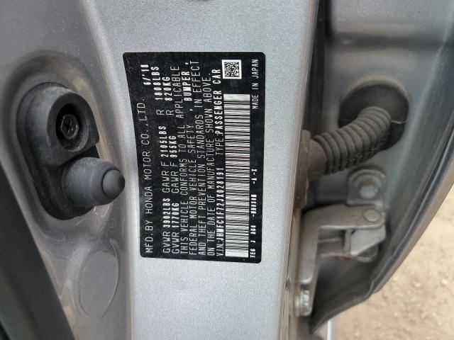 JHMFC1F72JX028191 - 2018 HONDA CIVIC EXL 银色 照片 13