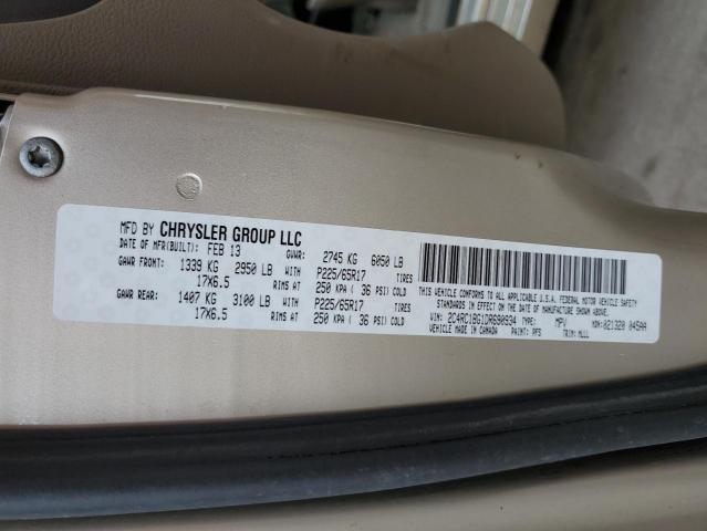 2C4RC1BG1DR690934 - 2013 CHRYSLER TOWN & COU TOURING 米色 照片 12