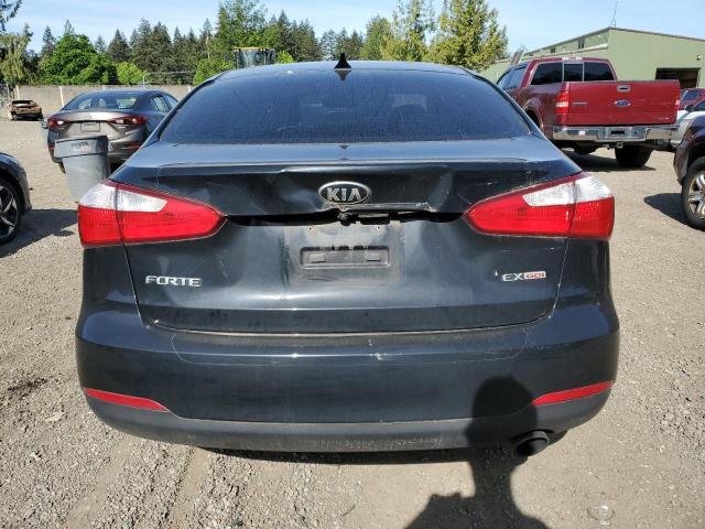 KNAFX4A86E5207954 - 2014 KIA FORTE EX BLACK photo 6