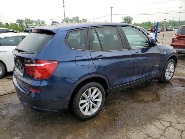 5UXWX9C50D0A30060 - 2013 BMW X3 XDRIVE28I BLUE photo 3