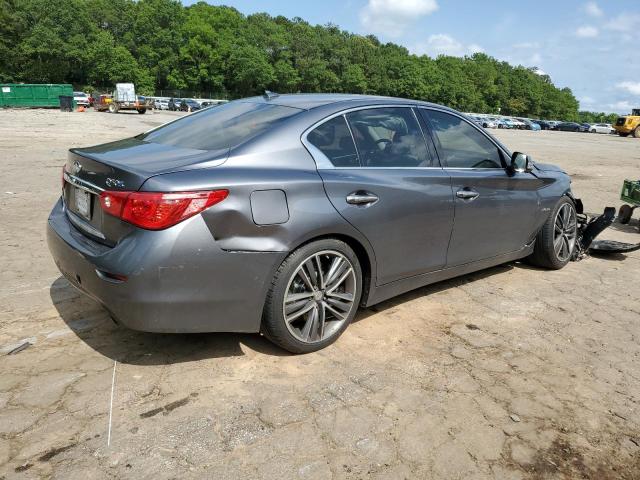 JN1AV7AR7EM701181 - 2014 INFINITI Q50 HYBRID PREMIUM GRAY photo 3