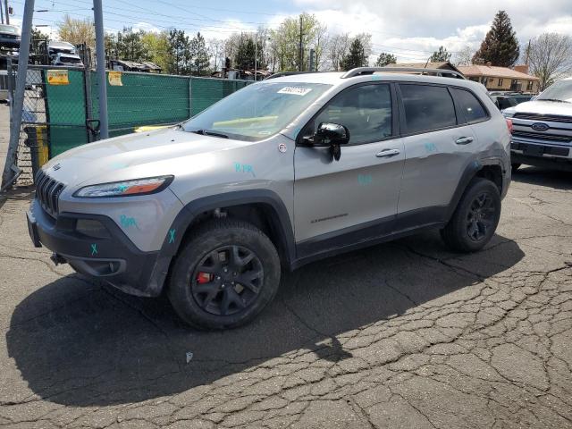 1C4PJMBS6FW543991 - 2015 JEEP CHEROKEE TRAILHAWK SILVER photo 1