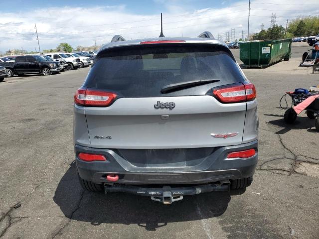 1C4PJMBS6FW543991 - 2015 JEEP CHEROKEE TRAILHAWK SILVER photo 6