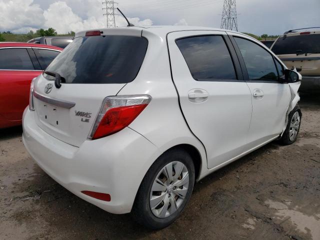 JTDKTUD39DD570878 - 2013 TOYOTA YARIS WHITE photo 3