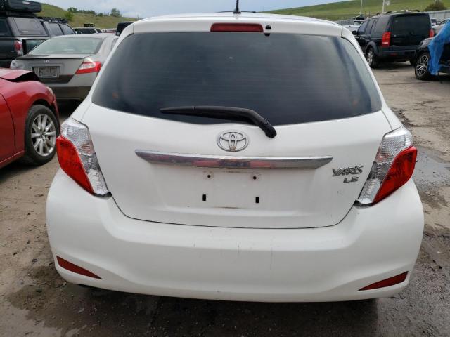 JTDKTUD39DD570878 - 2013 TOYOTA YARIS WHITE photo 6