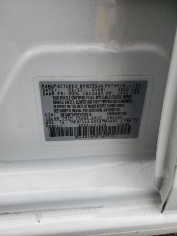 3N1AB7AP0FY229315 - 2015 NISSAN SENTRA S WHITE photo 13