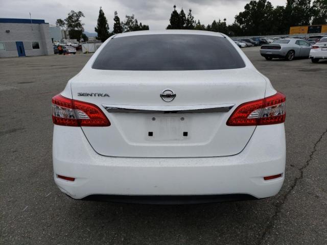 3N1AB7AP0FY229315 - 2015 NISSAN SENTRA S WHITE photo 6