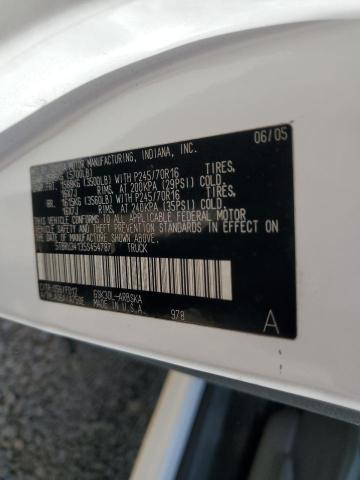 5TBRU34135S454787 - 2005 TOYOTA TUNDRA ACCESS CAB SR5 WHITE photo 12