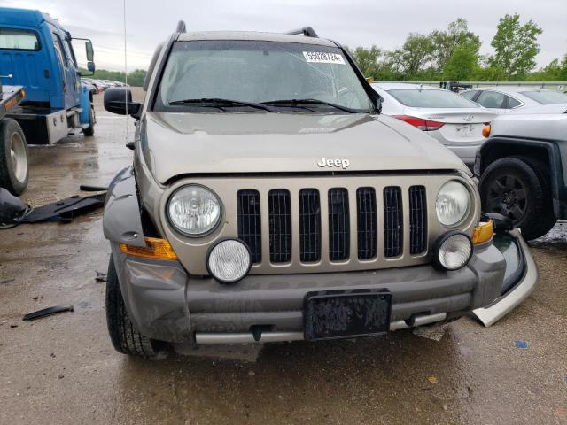 1J4GL38K65W501034 - 2005 JEEP LIBERTY RENEGADE TAN photo 5