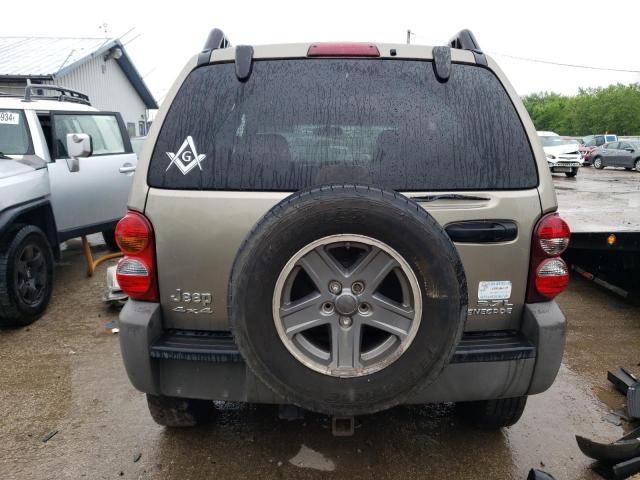 1J4GL38K65W501034 - 2005 JEEP LIBERTY RENEGADE TAN photo 6