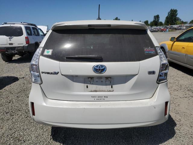 JTDZN3EU6E3323013 - 2014 TOYOTA PRIUS V WHITE photo 6