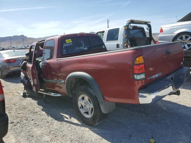 5TBRT34112S327499 - 2002 TOYOTA TUNDRA ACCESS CAB BURGUNDY photo 2