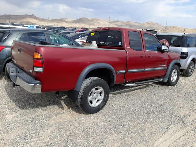 5TBRT34112S327499 - 2002 TOYOTA TUNDRA ACCESS CAB BURGUNDY photo 3