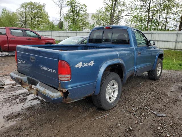 1D7GG36X33S223678 - 2003 DODGE DAKOTA SPORT BLUE photo 3