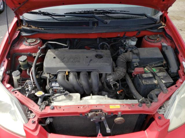 2T1KR32E35C384488 - 2005 TOYOTA COROLLA MA XR RED photo 11