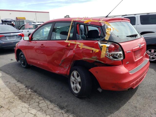2T1KR32E35C384488 - 2005 TOYOTA COROLLA MA XR RED photo 2