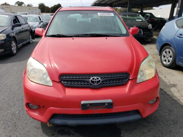 2T1KR32E35C384488 - 2005 TOYOTA COROLLA MA XR RED photo 5