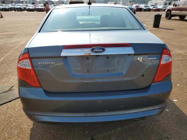 3FADP0L37CR186584 - 2012 FORD FUSION HYBRID BLUE photo 6