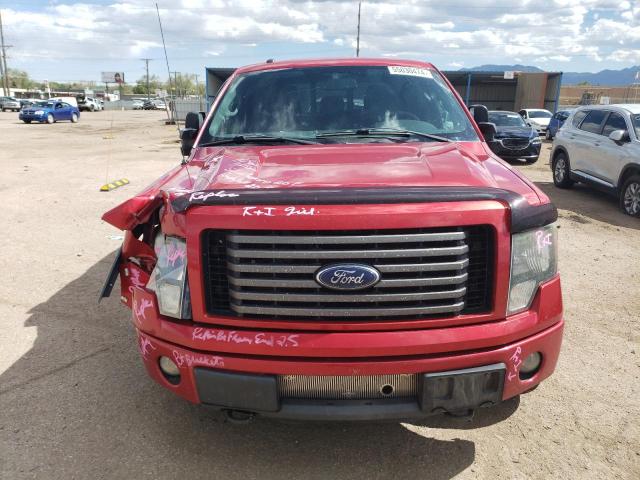 1FTFW1ET4CFC84493 - 2012 FORD F150 SUPERCREW RED photo 5