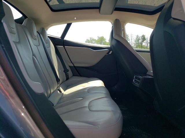 5YJSA1H16EFP36135 - 2014 TESLA MODEL S GRAY photo 10