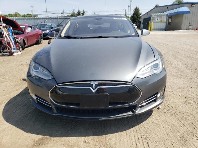 5YJSA1H16EFP36135 - 2014 TESLA MODEL S GRAY photo 5