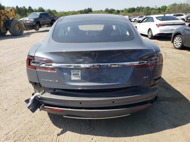 5YJSA1H16EFP36135 - 2014 TESLA MODEL S GRAY photo 6