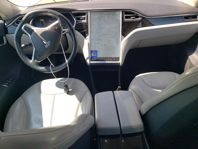 5YJSA1H16EFP36135 - 2014 TESLA MODEL S GRAY photo 8