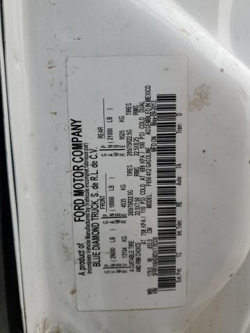 3FRPX6HD8DV778339 - 2013 FORD F650 SUPER DUTY WHITE photo 10