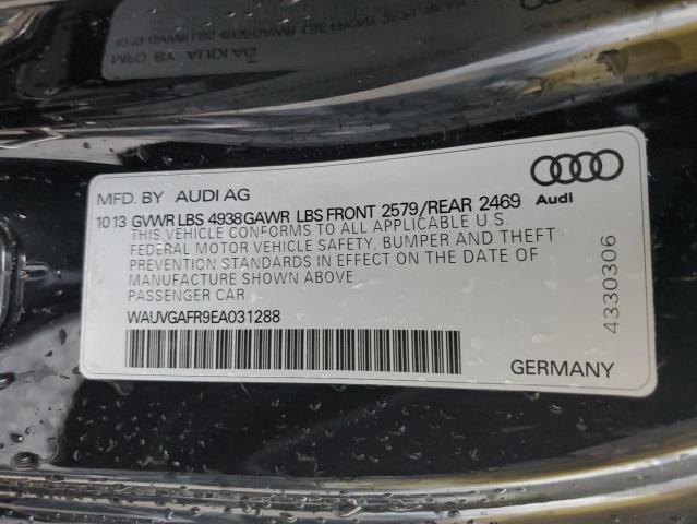 WAUVGAFR9EA031288 - 2014 AUDI S5 PRESTIGE BLACK photo 13