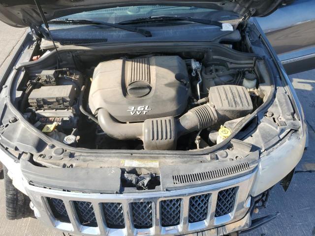 1C4RJFCG8CC324543 - 2012 JEEP GRAND CHER OVERLAND GRAY photo 12