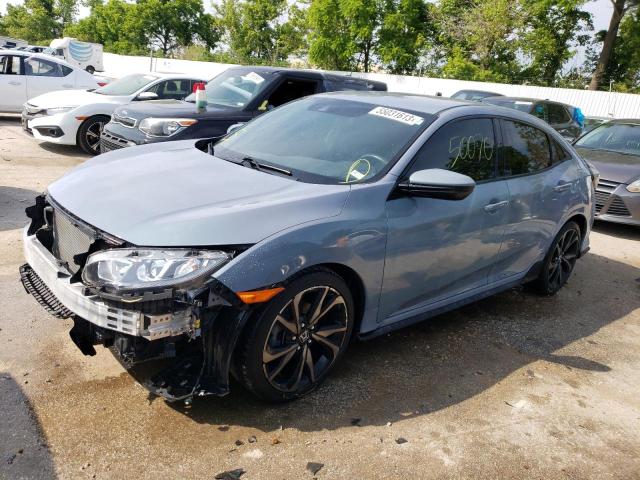 SHHFK7H47KU218735 - 2019 HONDA CIVIC SPORT 灰色 照片 1