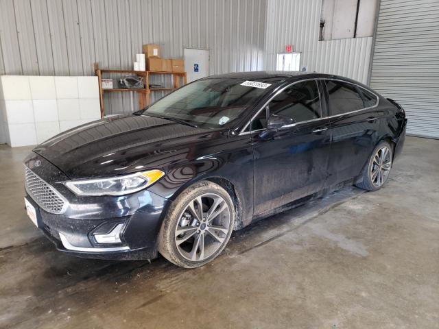 3FA6P0K92KR271166 - 2019 FORD FUSION TITANIUM BLACK photo 1