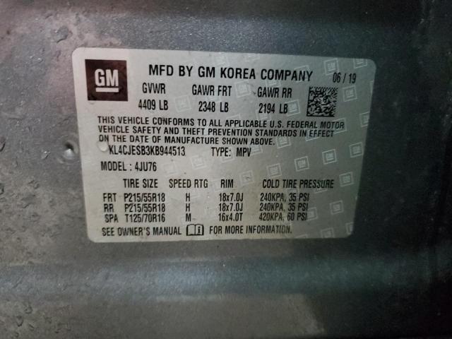 KL4CJESB3KB944513 - 2019 BUICK ENCORE PREFERRED GRAY photo 14