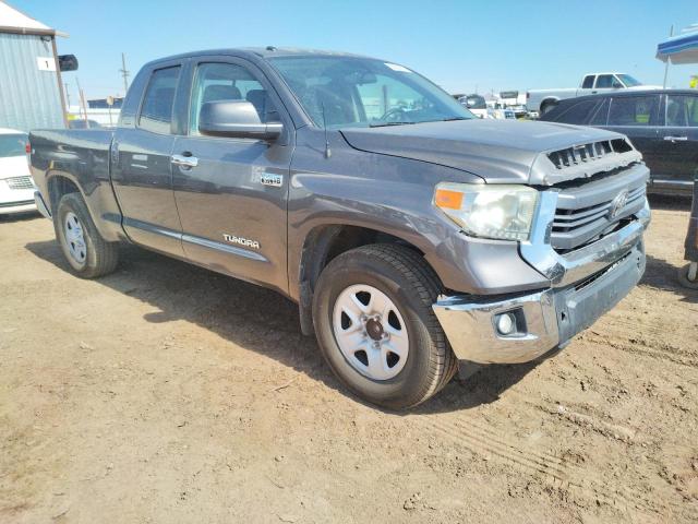 5TFRY5F18EX155634 - 2014 TOYOTA TUNDRA DOUBLE CAB SR/SR5 GRAY photo 4