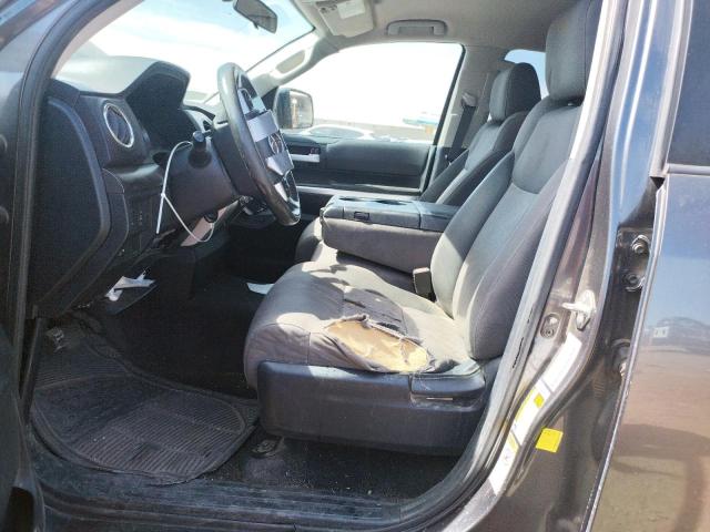 5TFRY5F18EX155634 - 2014 TOYOTA TUNDRA DOUBLE CAB SR/SR5 GRAY photo 7