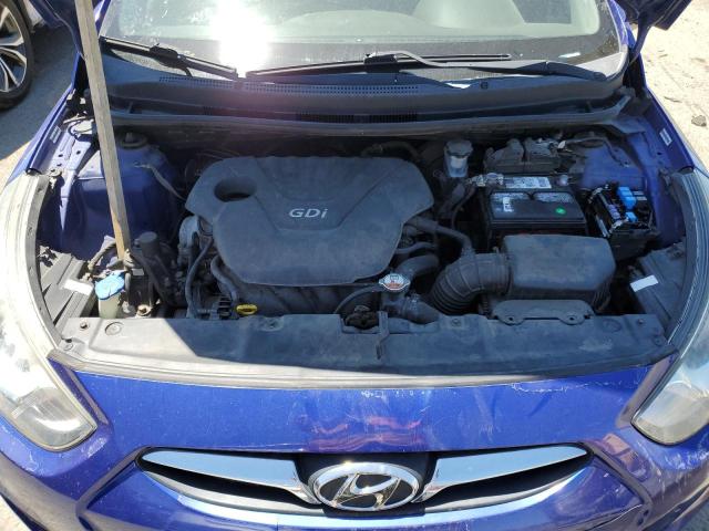 KMHCT5AE1CU029821 - 2012 HYUNDAI ACCENT GLS BLUE photo 11