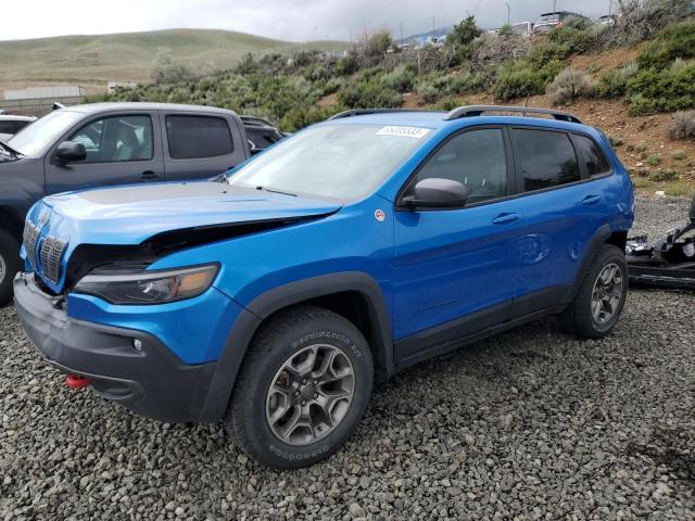 1C4PJMBX6MD158449 - 2021 JEEP CHEROKEE TRAILHAWK BLUE photo 1