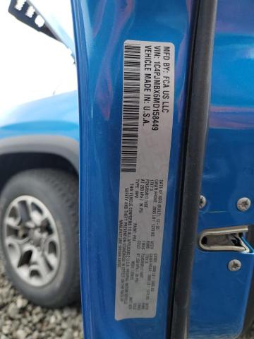 1C4PJMBX6MD158449 - 2021 JEEP CHEROKEE TRAILHAWK 蓝色 照片 13