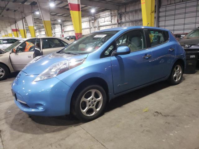 1N4AZ0CP1EC336917 - 2014 NISSAN LEAF S BLUE photo 1