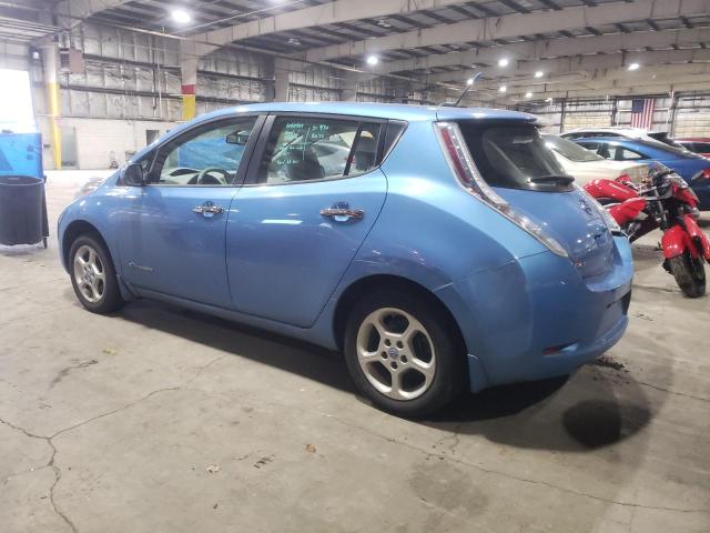 1N4AZ0CP1EC336917 - 2014 NISSAN LEAF S BLUE photo 2