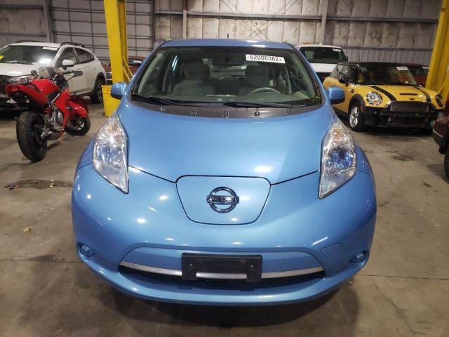 1N4AZ0CP1EC336917 - 2014 NISSAN LEAF S BLUE photo 5