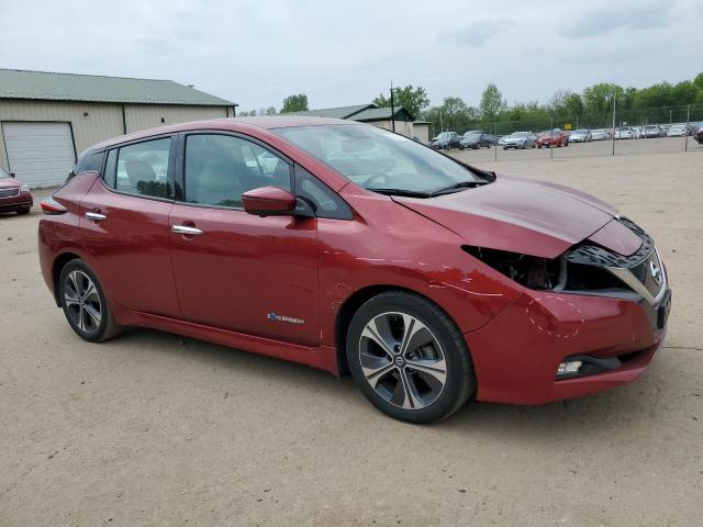 1N4AZ1CP1JC313606 - 2018 NISSAN LEAF S RED photo 4