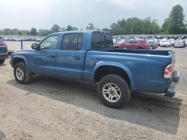 1D7HG38N84S568867 - 2004 DODGE DAKOTA QUAD SPORT BLUE photo 2