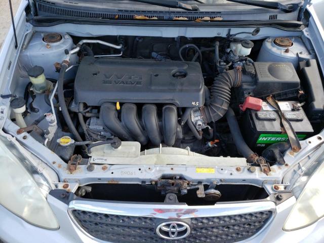 2T1BR32E68C899893 - 2008 TOYOTA COROLLA CE SILVER photo 11