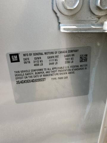 2G4GK5EX4G9208227 - 2016 BUICK REGAL 银色 照片 12