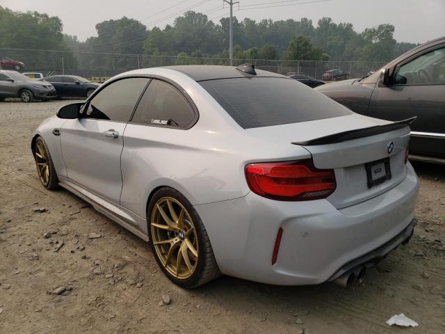 WBS2U7C55K7D14553 - 2019 BMW M2 COMPETITION WHITE photo 2