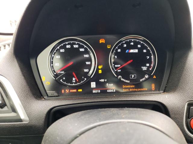 WBS2U7C55K7D14553 - 2019 BMW M2 COMPETITION WHITE photo 9